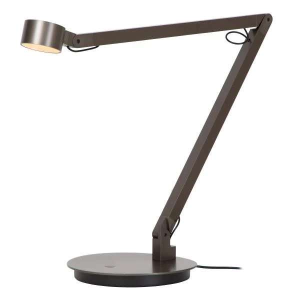 Lucide Premium OGDEN - Table lamp- LED 3 StepDim - 1x7W 3000K - Grey iron - detail 3